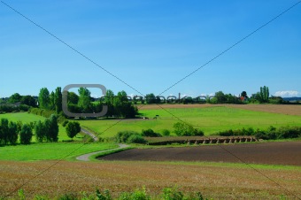 Idyllic Farm Landscape