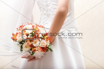 Bridal bunch and lace
