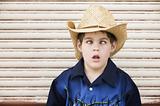 Cross-Eyed Boy in a Cowboy Hat