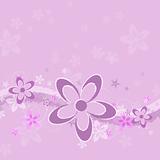 Lavender Grunge Flower Background