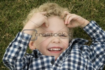 Boy in the Grass