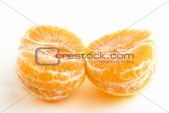 Halved Christmas orange