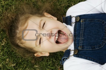 Little Girl in the Grass