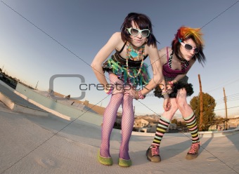Punk Girls on a Roof