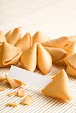 fortune cookies with blank paper