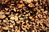 stored firewood