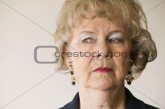 Senior Woman Looking Left