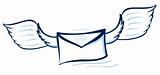 Vector illustration of an abstract envelope 