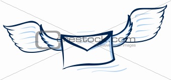 Vector illustration of an abstract envelope 
