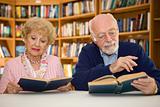 Senior Couple at the Library