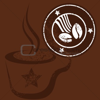 Coffee Cup and Stamp
