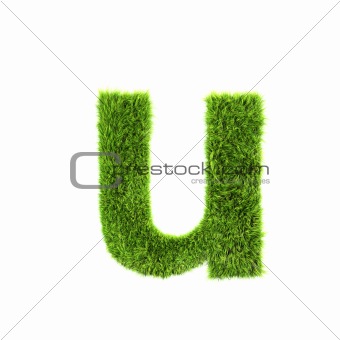 grass lower-case letter