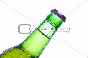 bottle closeup isolated