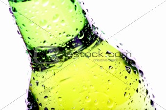 beer bottle abstract isolated