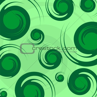 Green Spiral square pattern