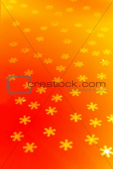 orange snowflakes