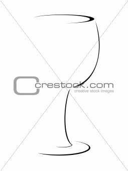 wineglass, abstract