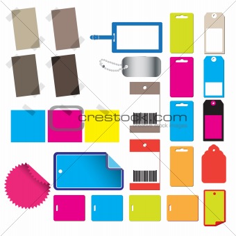 Glossy sale tags for business