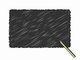 Grunge scribble black pencil vector illustration