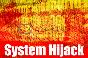 System Hijack Alert Warning Message
