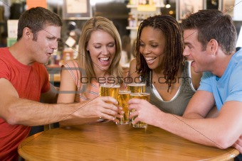 Group Of Friends In Bar