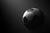 Soccer Ball on black background