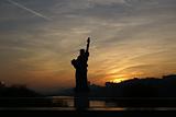 Silhouette of the Statue of Liberty