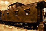 Old train caboose