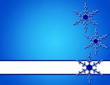Blue Background with Snowflakes