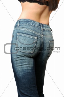 woman wearing jeans