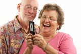 Senior Couple and Cell Phone