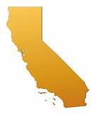California (USA) map