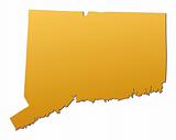 Connecticut (USA) map