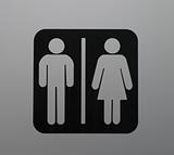 men and women washroom sign