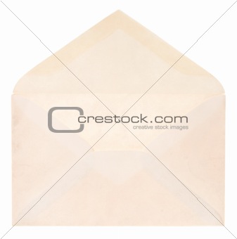 Open vintage envelope