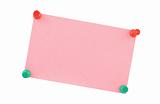 pink paper sheet 