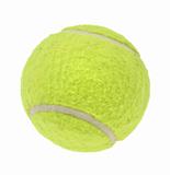 tennis ball on white