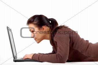 woman working on laptop #21