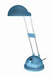 blue lamp with clipping path