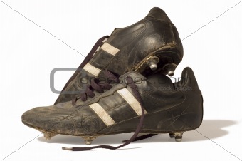 old footy boots