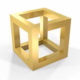 optical illustion cube