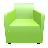green sofas