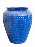 Large Dimpled Ceramic Pot