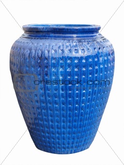 Large Dimpled Ceramic Pot