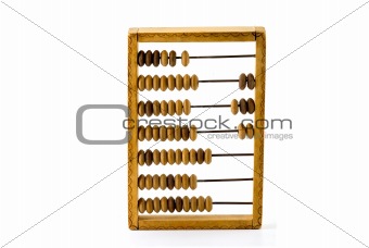 old wooden calculator