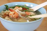 Chinese prawn noodle soup