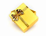 Shining gold gift box