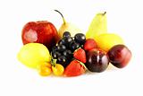 various of fresh ripe fruits