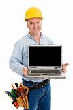 Construction Worker Friendly & Laptop