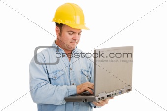 Engineer Using Laptop